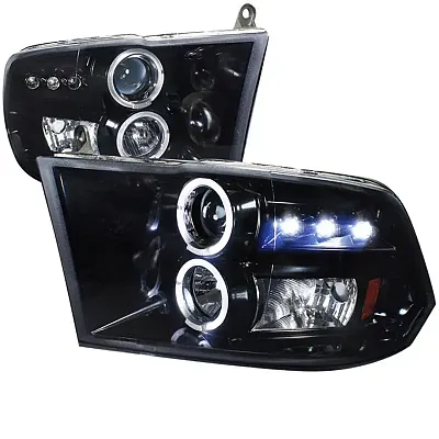SPEC-D TUNIN HPRAM09GTM Halo Led Projector Headlight Gloss