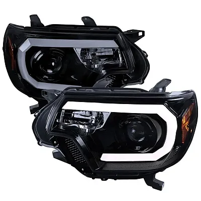 SPEC-D TUNIN HPTAC12GTM Projector Headlights- Glossy Black