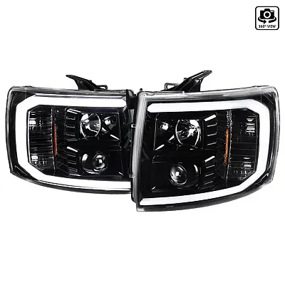 SPEC-D TUNIN IV07BKG2TM Led Bar Projector Headlights- Gloss