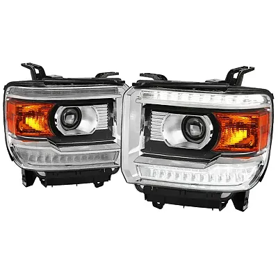 SPEC-D TUNIN SIE14DRLGO Projector Headlight With Led Bar