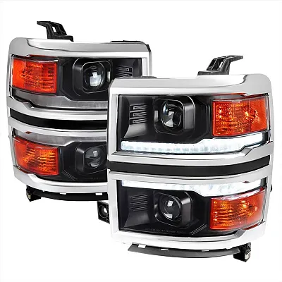 SPEC-D TUNIN V14JMCSQRS 1500 Projector Headlights With Chro