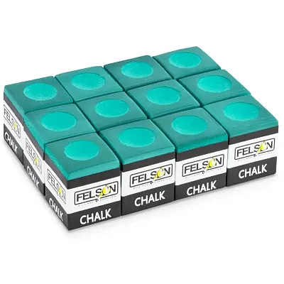 Pool Cue Chalk 12-pack, Green SFELS-010