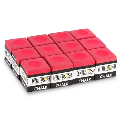 Pool Cue Chalk 12-pack, Red SFELS-012
