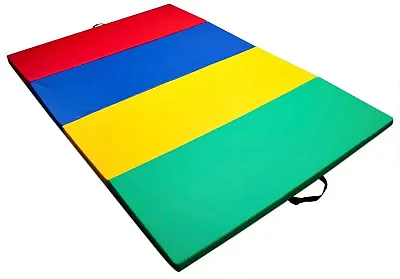 Mixed Rainbow Children&#039;s and Gymnastics 4&#039; x 6&#039; Tumbling Mat SFI