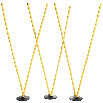 6 Agility Poles with 3 Bases SFIT-1206