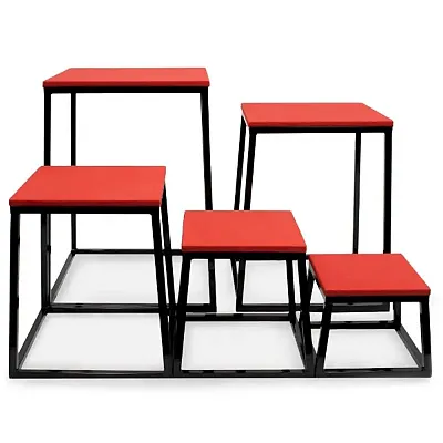 Set of 5 Plyometric Jump Boxes (12&quot;/18&quot;/24&quot;/30&quot;/36&quot;) SFIT-1501