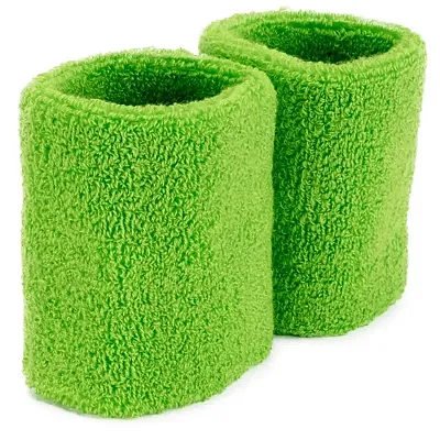 Wrist Sweatbands 2-pack, Green SFIT-1603