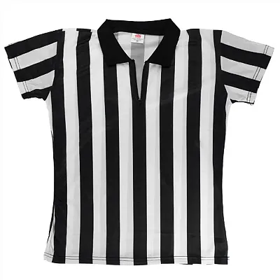 Women&#039;s Official Striped Referee/Umpire Jersey, XL SFOO-410