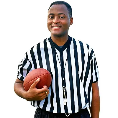 Men&#039;s V-neck Referee Jersey, large SFOO-453