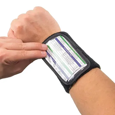 Quarterback Playbook Wristband, 4.75&quot; Small SFOO-702