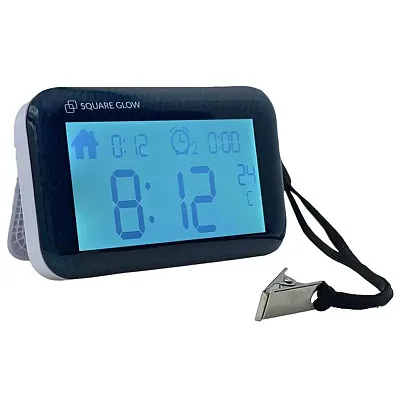 SquareGlow Vibrating Travel Alarm Clock SGW-TCLK