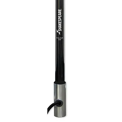 SHAKESPEARE 5104BLK 4&#039; 6Db Classic Vhf Chrome Ferrule