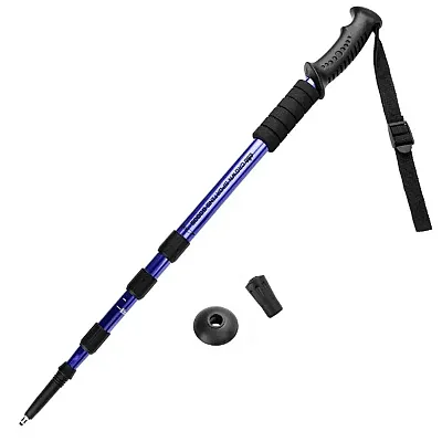 53" Blue Shock-Resistant Adjustable Trekking Pole SHIK-002