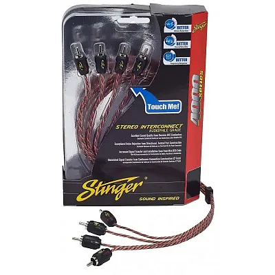 Stinger 17Ft 4000 Series 4 Channel Rca&#039;S Directional Twisted