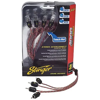 Stinger 20 Ft. Of 4-Channel 4000 Series Rca Interconnect Cables