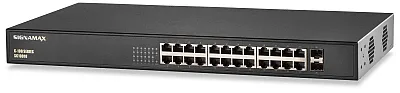 SIGNAMAX CONNECTIVTY FO-SC10010 C-100 24 Port Gigabit Poe+ Switch 2Sfp