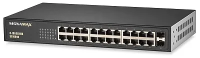SIGNAMAX CONNECTIVTY FO-SC10040 C-100 24 Port Gigabit Switch With 2 Sfpp