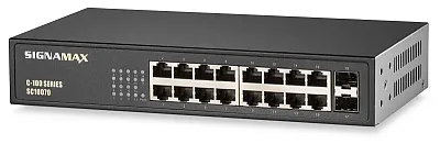 SIGNAMAX CONNECTIVTY FO-SC10070 C-100 16 Port Gigabit Switch With 2 Sfpp