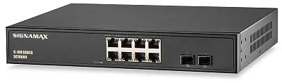 SIGNAMAX CONNECTIVTY FO-SC10080 C-100 8 Port Gigabit Poe+ Switch 2Sfp