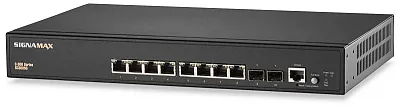 SIGNAMAX CONNECTIVTY FO-SC30050 C-300 8 Port Gigabit Poe+ Managed Switch