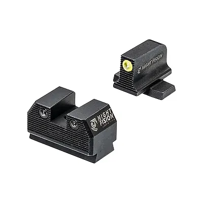 Night Fision Optic Height Sights For Sig Sauer P365/P320 Green Front/Blacked Out