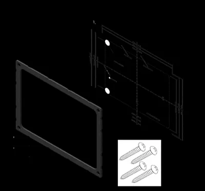SIMRAD 0013699001 Dash Mount Kit Go9 Xse/Vulcan 9