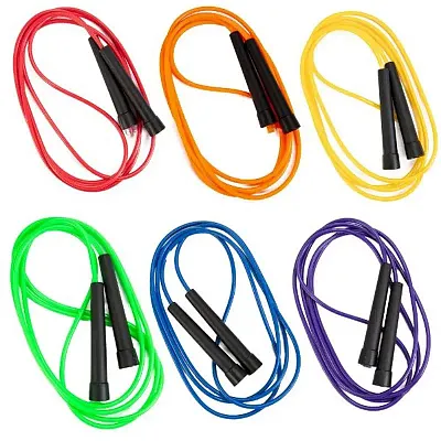 Mixed 8-foot PVC Speed Jump Ropes, 6-pack SJMP-301