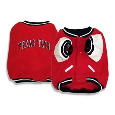 SportyK9 Texas Tech Red Raiders Pet Varsity Jacket - X-Small