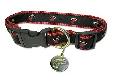 SportyK9 Miami Heat Alternate Style Dog Collar - M/L