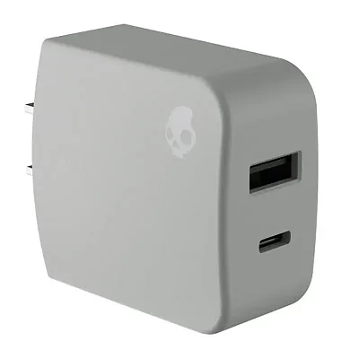 Skullcandy S7Fpz-P918 15-Watt Fix Rapid 2 Wall Charger With Usb-A And Usb-C Char