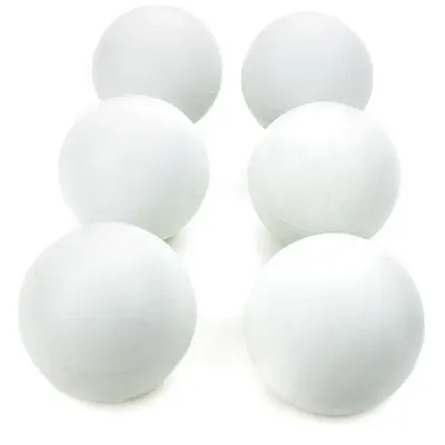 Set of 6 White Regulation Size Lacrosse Balls in Mesh Bag SLAC-2