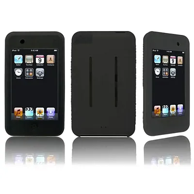 Nextware SLCN-BK Silicone Case and Screen Protector for iPod tou