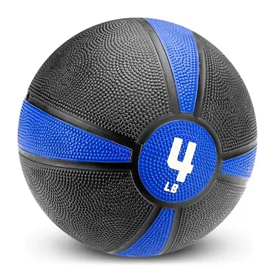 4lb Tuff Grip Rubber Medicine Ball SMBL-001