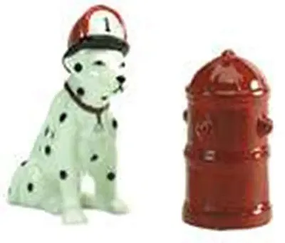 SMC Ceramic dalmatian Salt and Pepper Shakers