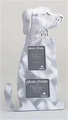 SMC Aluminum-Finish Dog Picture Frame