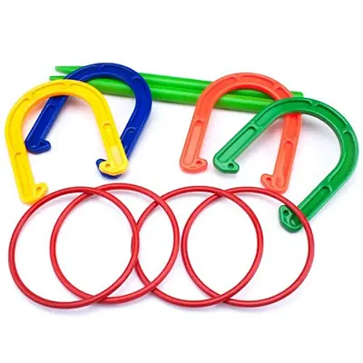 Plastic Horseshoe and Ring Toss Game Set (2 in 1) SOUT-002