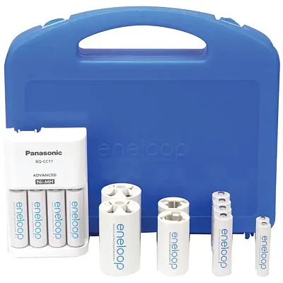 Panasonic K-Kj17Mcc82A 4-Position Charger With Eneloop(R) 8 Aa &