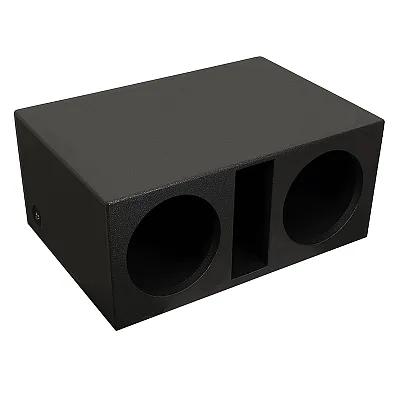 Atrend Dual 10" Slot-Port Vented High Spl Heavy Duty Woofer Enclosure - Bedliner
