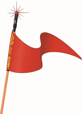3&#039; Orange Strobe Ready Stik (3/8&quot;X24 Base) W/Flag Sr3-O