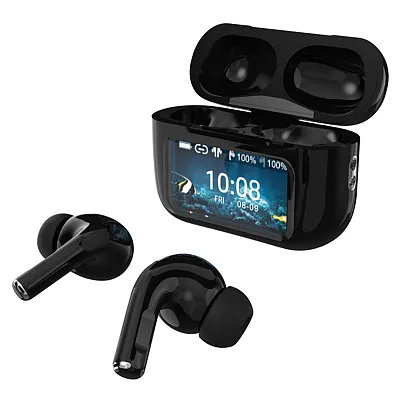 Iq Sound Iq-341Anc Blk Iq Edge Pro Tws Bluetooth In-Ear Earbuds With Mic And Sma