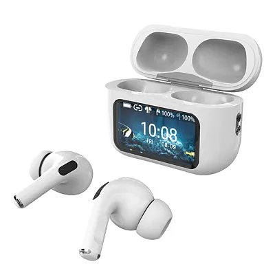 Iq Sound Iq-341Anc Wht Iq Edge Pro Tws Bluetooth In-Ear Earbuds With Mic And Sma