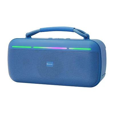 Iq Sound Iq-3521Rgb Blu 15-Watt-Rms Halo Glow Portable Bluetooth Rechargeable Sp