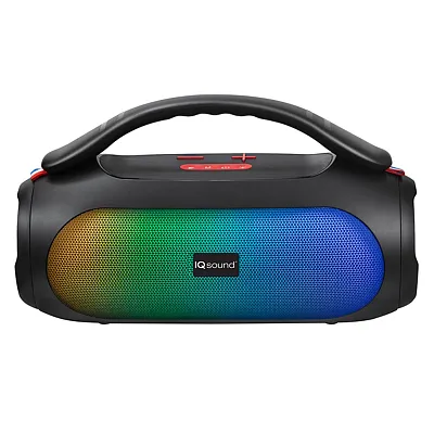 Iq Sound Iq-3529Rgb 40-Watt-Rms Lumago Portable Bluetooth Rechargeable Speaker W