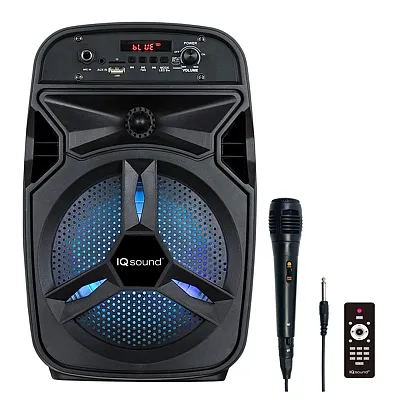 Iq Sound Iq-5108Djbt 8-Watt-Rms Portable Bluetooth Rechargeable Speaker With 8-I