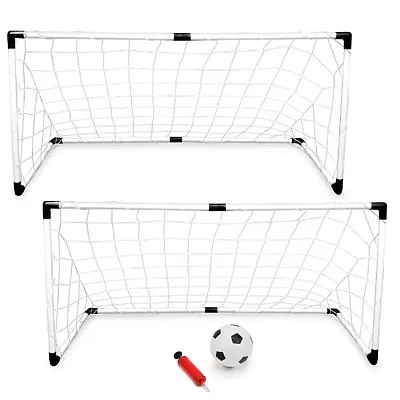 2-Pack Youth Soccer Goals with Soccer Ball and Pump  SSCR-101