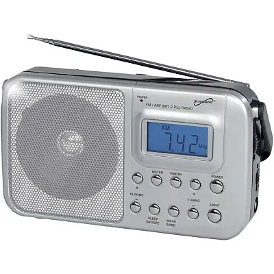 Supersonic Sc-1091 Portable 4-Band Am/Fm/Sw 1-2 Radio