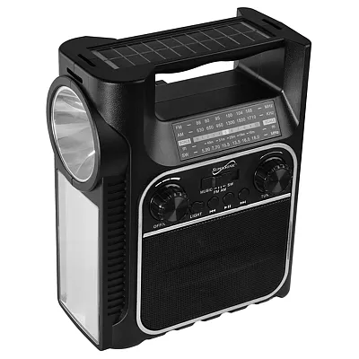 Supersonic Sc-1175Er 7-Watt Portable Rechargeable Bluetooth Speaker With Am/Fm/S