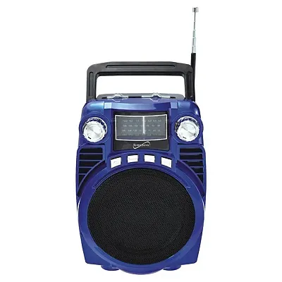 Supersonic(R) Sc-1390Bt - Blue Bluetooth 4 Band Radio (Blue)