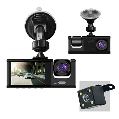 Supersonic Sc-580Dc Roadeye Pro 1080P Hd Dash Cams For Front, Cabin, And Rear Re