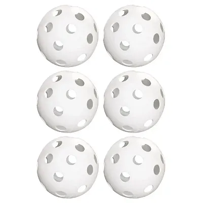 6-Pack of 12&quot; Practice Softballs, White SSFT-001
